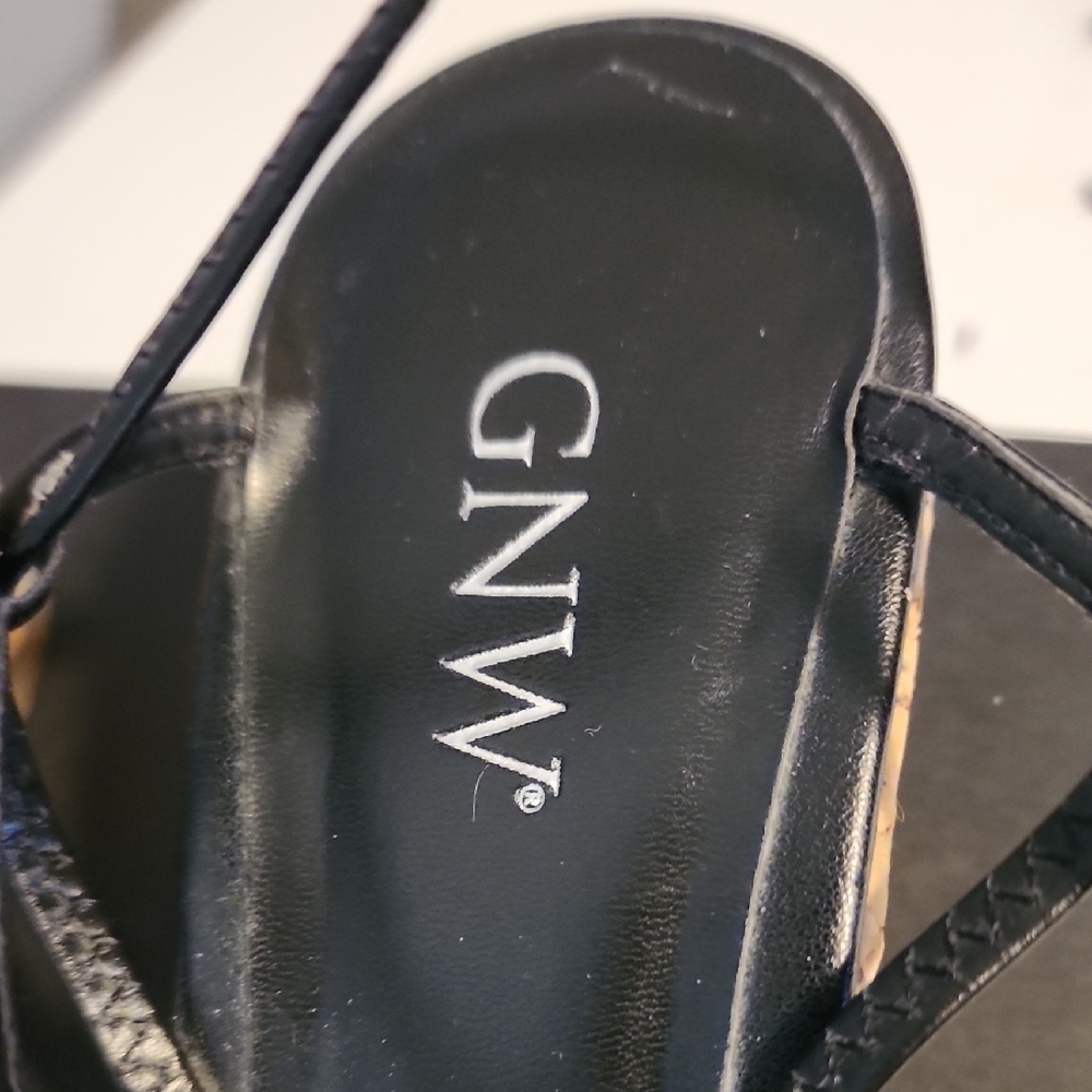 GNW Black Strappy Heels - Picture 2 of 6
